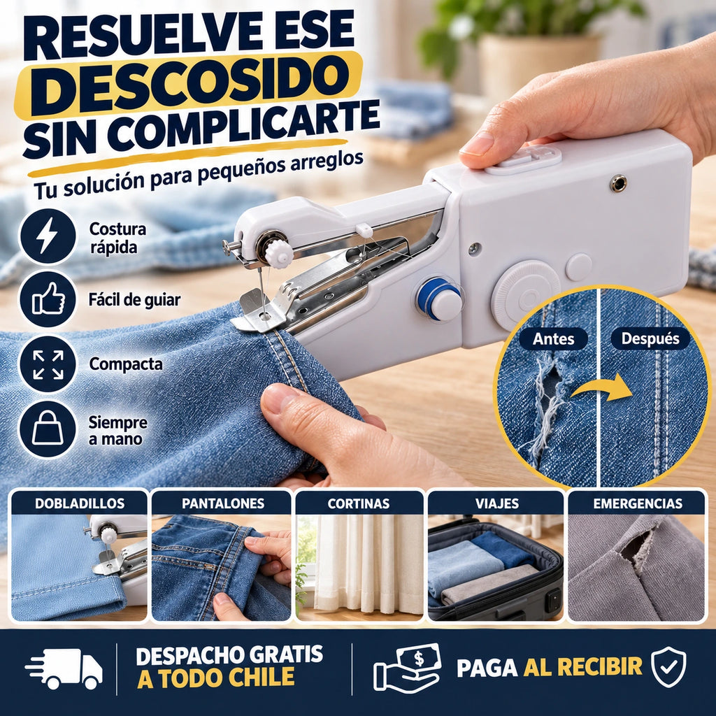 Mini Máquina De Coser Portátil De Mano