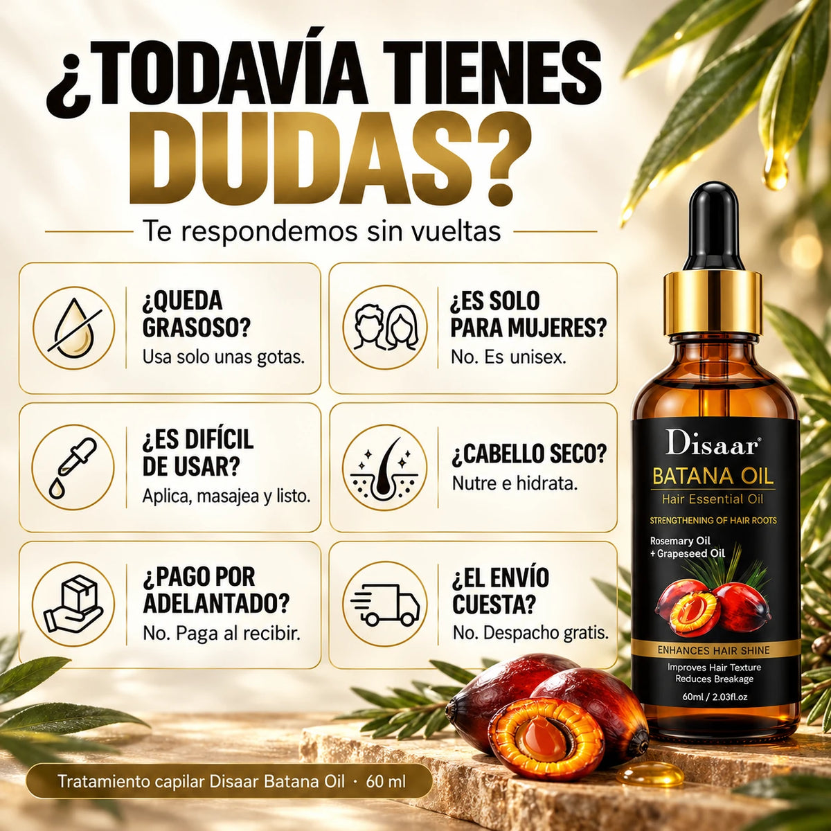 Aceite Capilar Disaar Batana Oil 60ml
