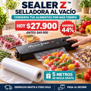 Selladora al Vacío + 5mts de Bolsa para sellar GRATIS
