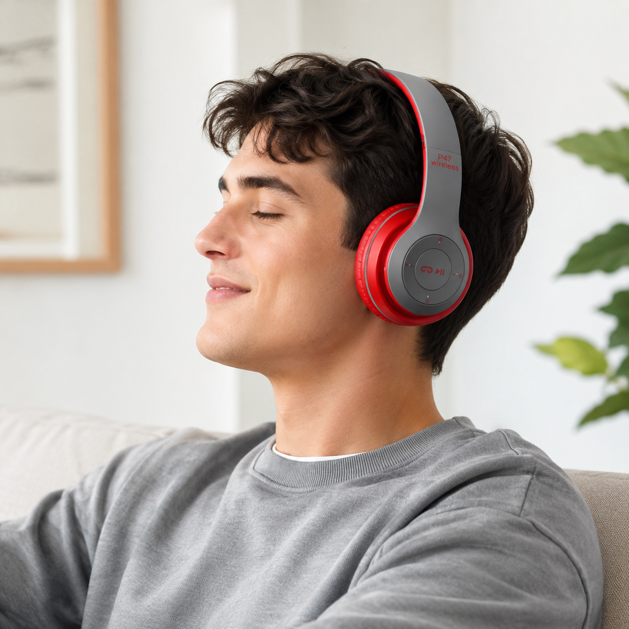 Audífonos Bluetooth P47 Inalámbricos con Micrófono y Diseño Plegable