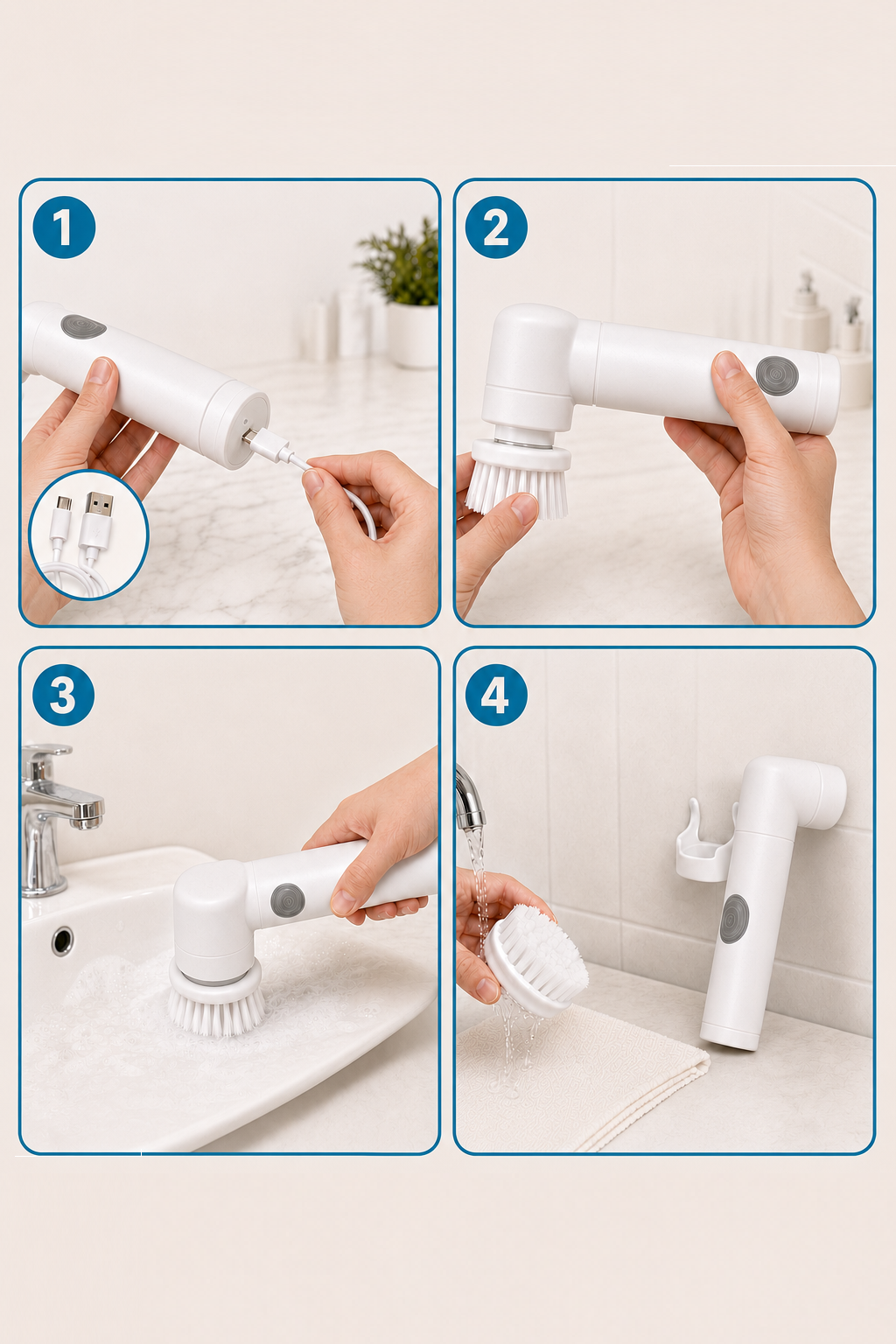 ¿Cómo usar el Cepillo TurboClean?