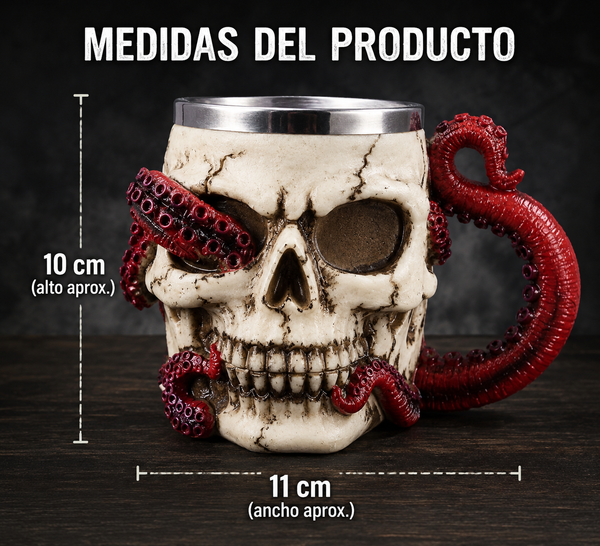 Jarra Calavera Kraken Épica