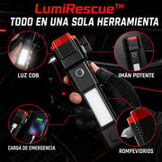 Martillo Linterna LED Táctica 4 en 1