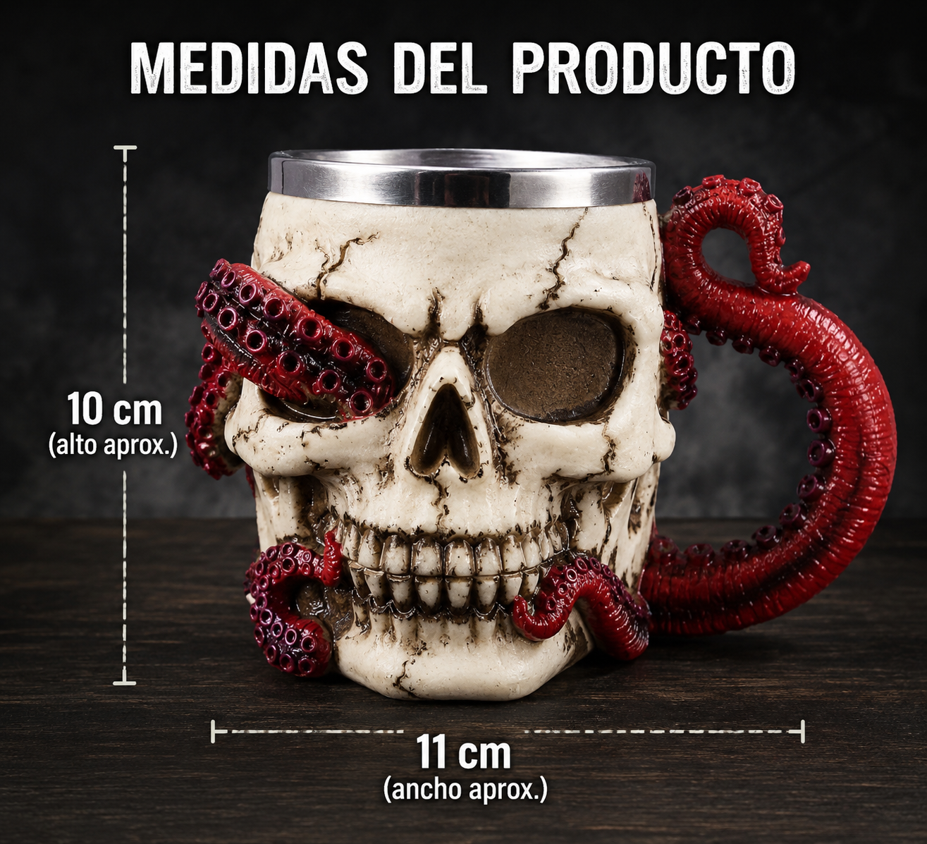 Jarra Calavera Kraken Épica