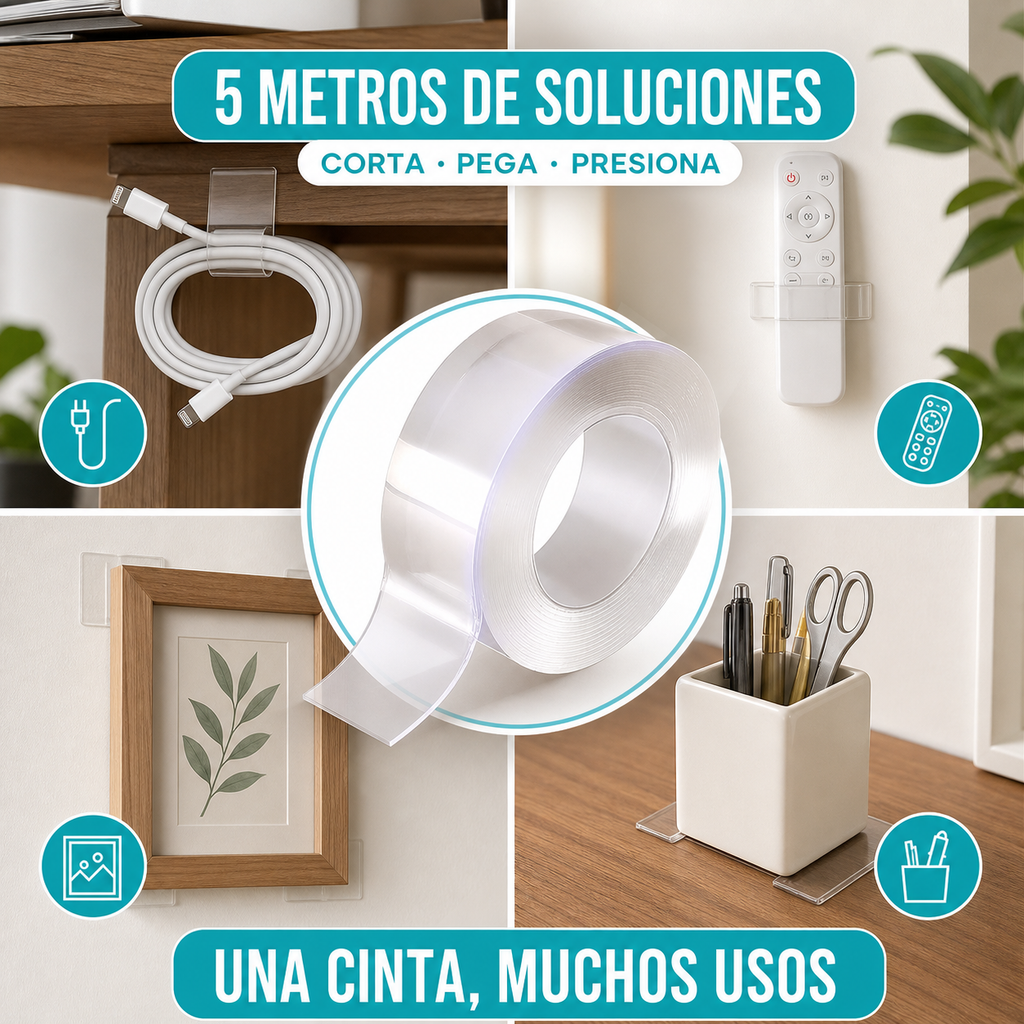 FijaMax™ | Cinta Nano Reutilizable