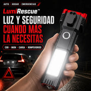 Martillo Linterna LED Táctica 4 en 1