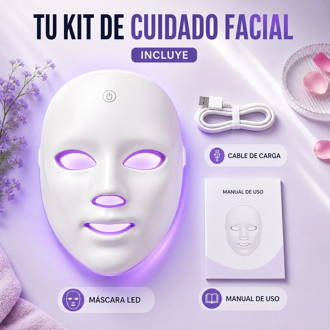 Mascara Fototerapia Led-Pro