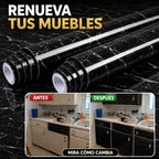 Papel Tapiz Mármol Negro PACK X2