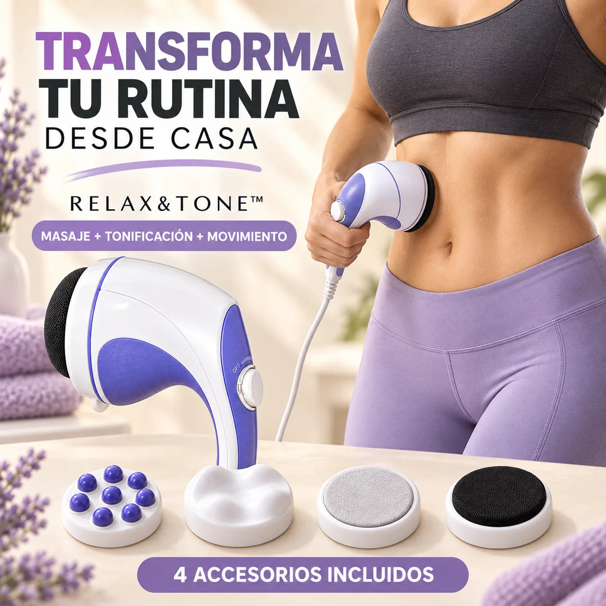 Tonificador Relax&Tone™ + AbdoFlex™ GRATIS